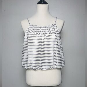 Banana Republic Black and White Striped Camisole